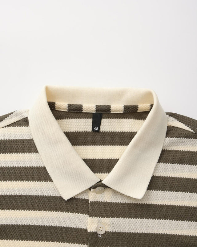 Regent Stripe Polo - Green