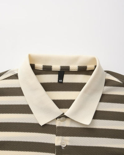 Regent Stripe Polo - Green
