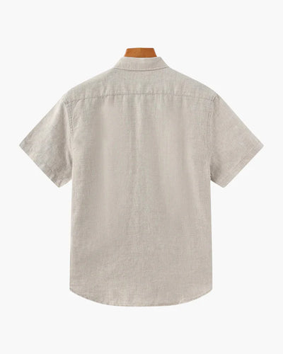 Breeze Linen Short Sleeve Shirt - Beige