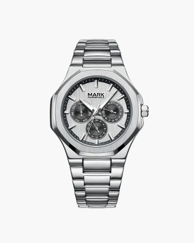 Ascend Multi-Dial Steel Watch - Silver