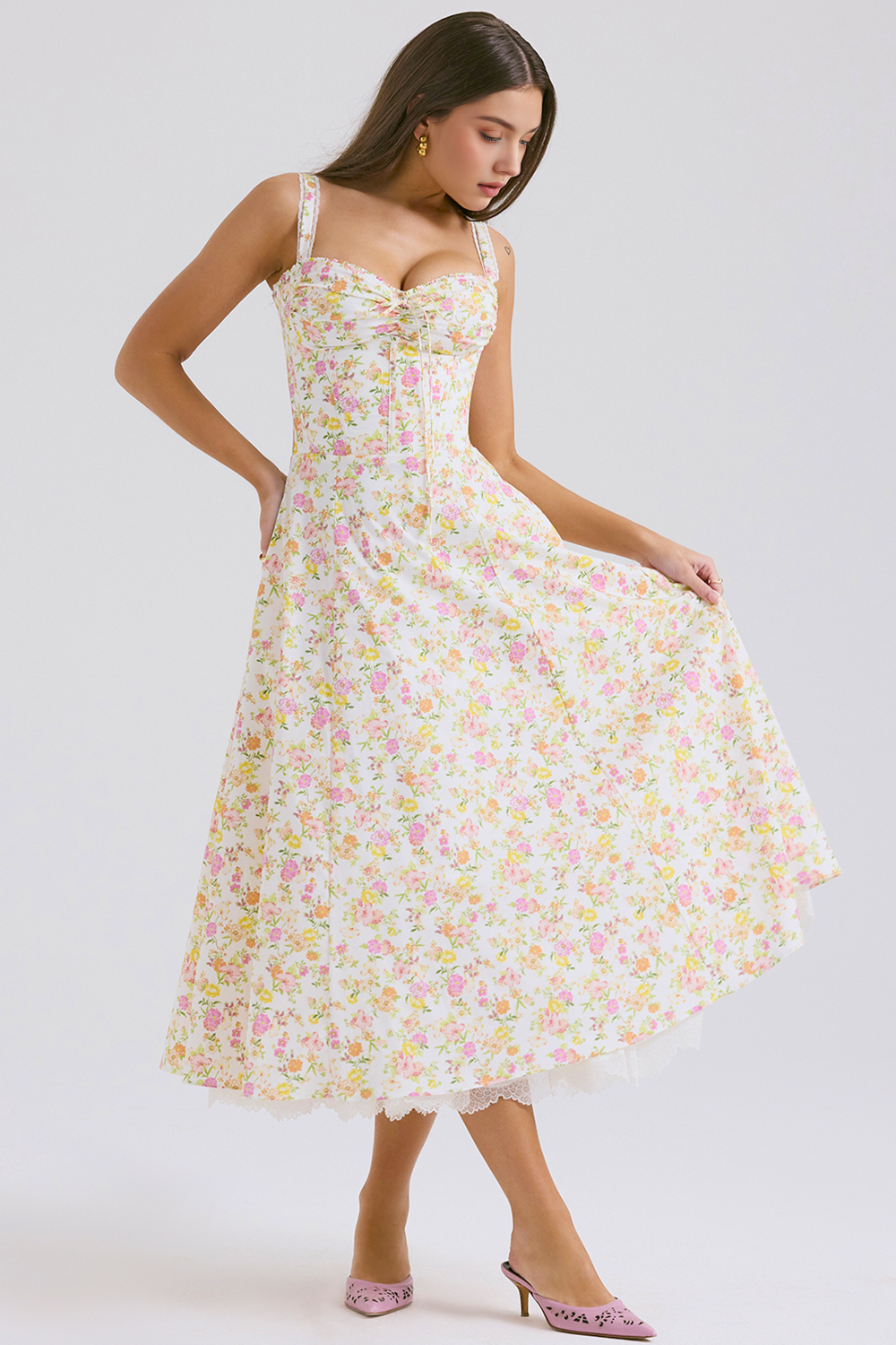 Eva Lace Bustier Dress