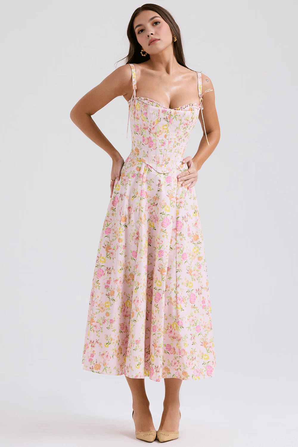 Anna Midi Dress + Removable Corset