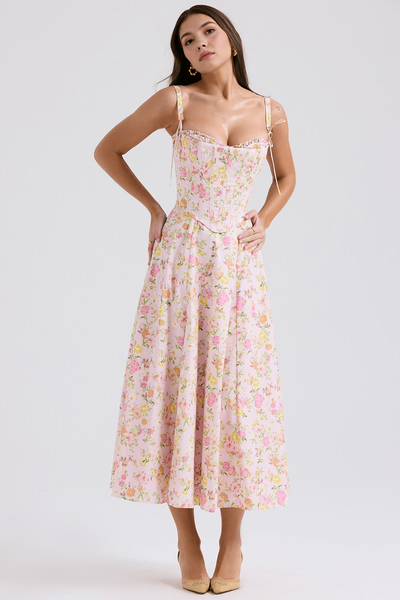 Anna Midi Dress + Removable Corset