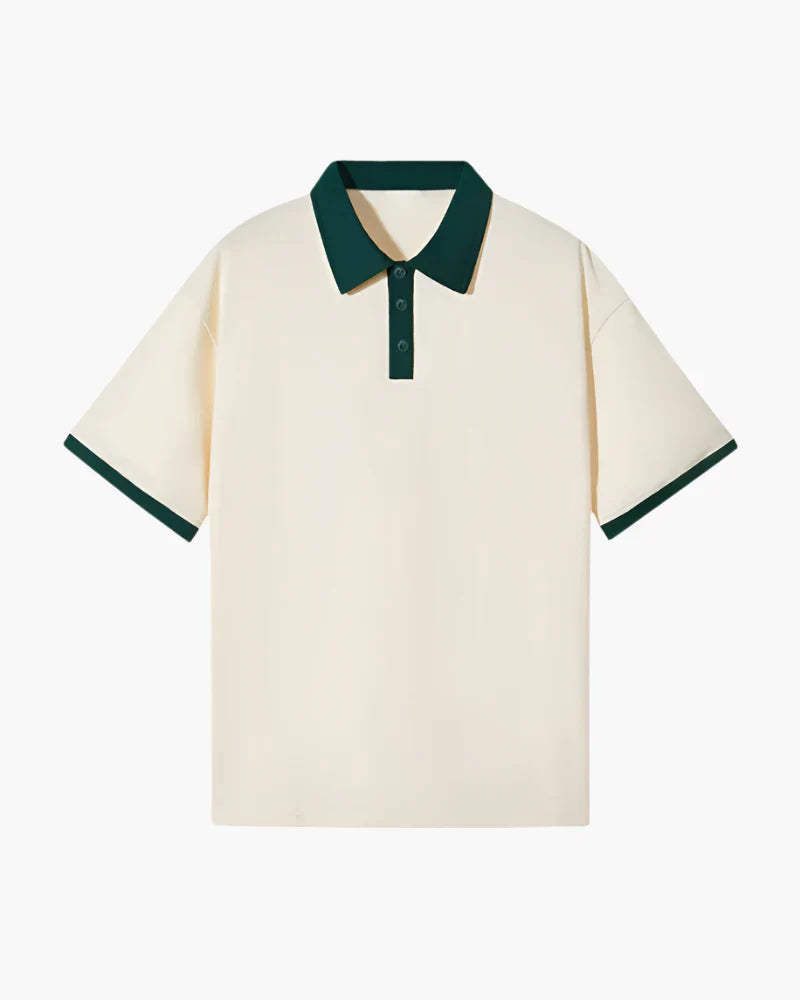 Classic Contrast Polo – Green