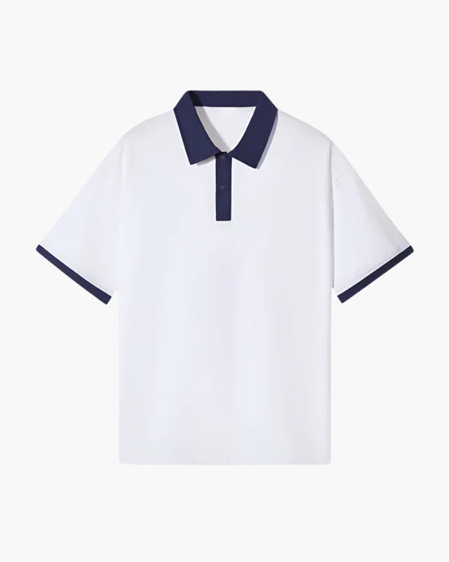 Classic Contrast Polo – Navy