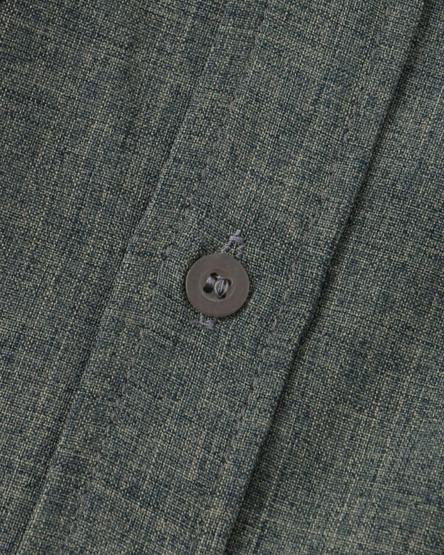 Verona Mandarin Collar Linen Shirt - Gray