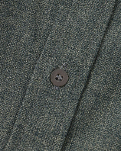 Verona Mandarin Collar Linen Shirt - Gray