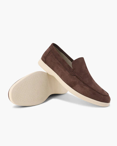 Suede Comfort Loafers – Chocolate