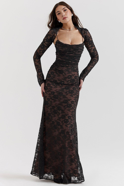 Aurora Long Bustier Dress