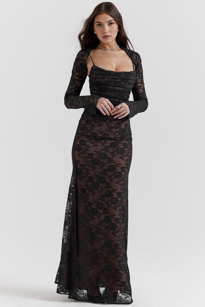 Aurora Long Bustier Dress