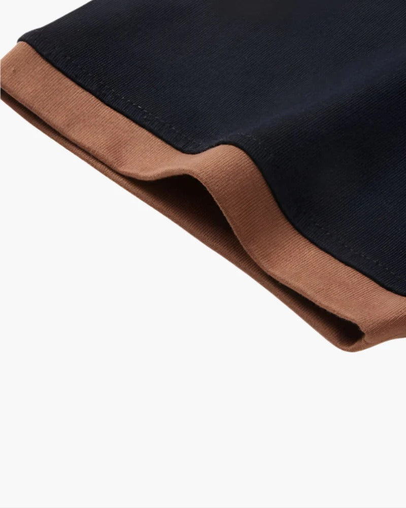 Classic Contrast Polo – Black