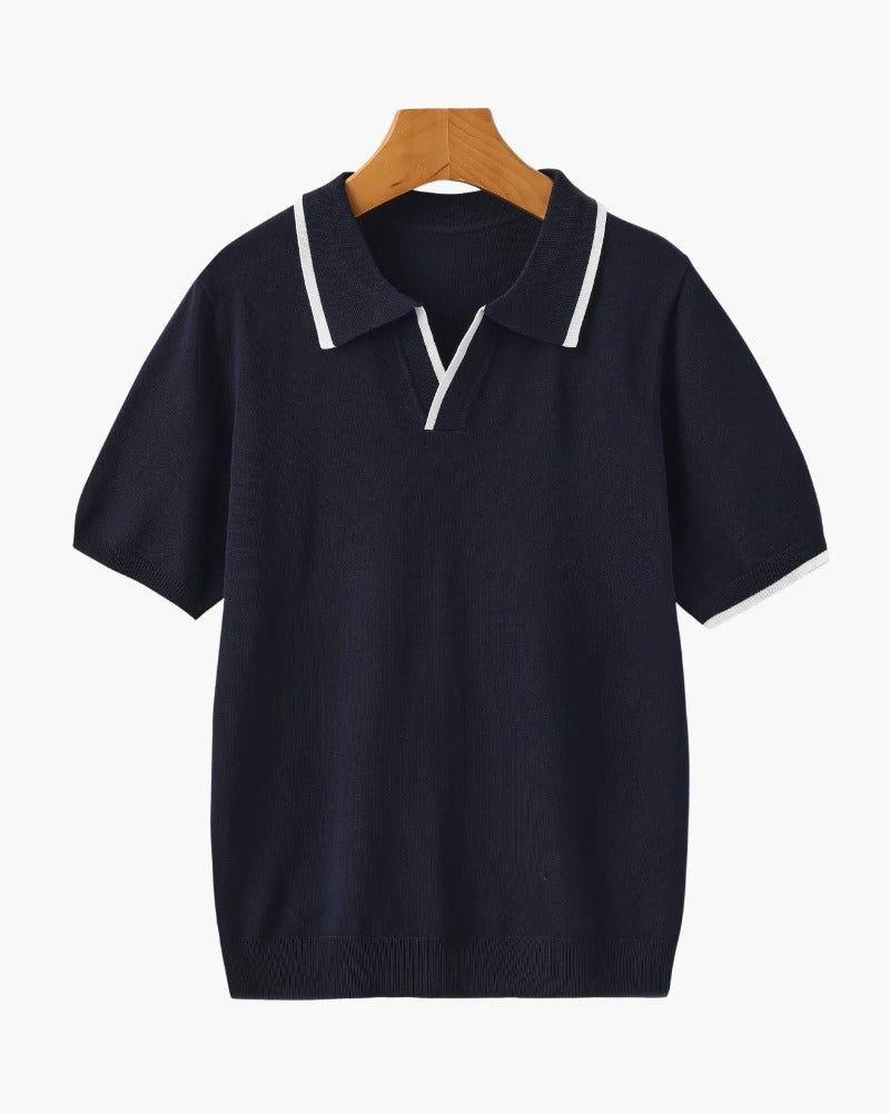 Riviera Knit Polo - Navy