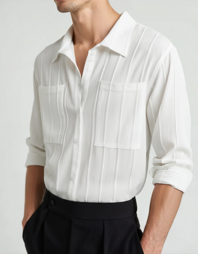 Riviera Textured Shirt - White