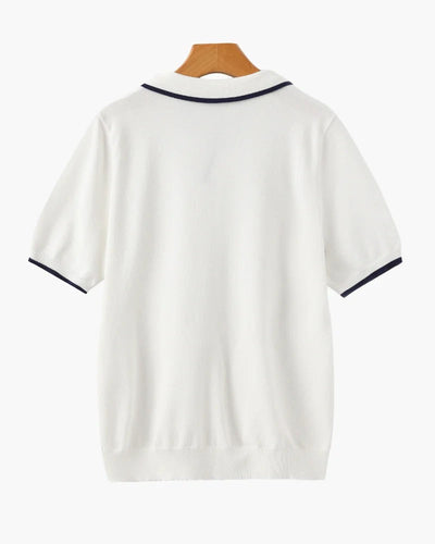 Riviera Knit Polo - White