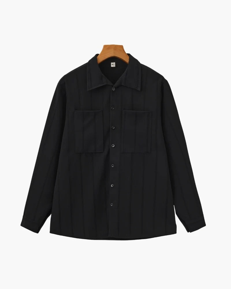 Riviera Textured Shirt - Black