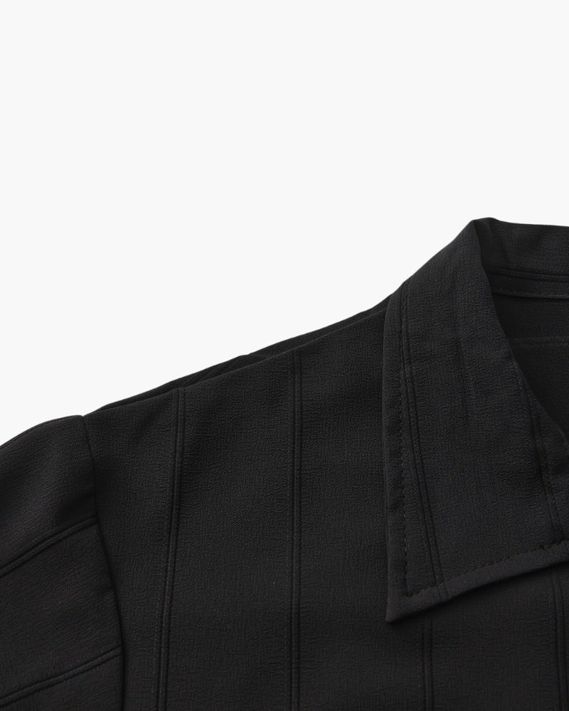 Riviera Textured Shirt - Black