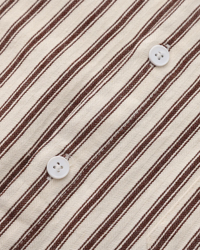 Striped Classic Shirt – Brown