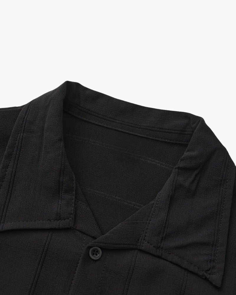 Riviera Textured Shirt - Black