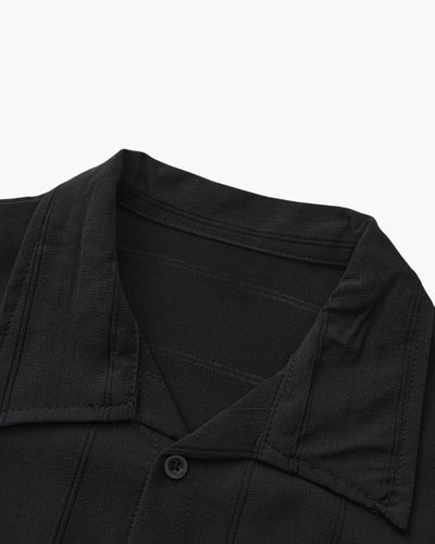 Riviera Textured Shirt - Black