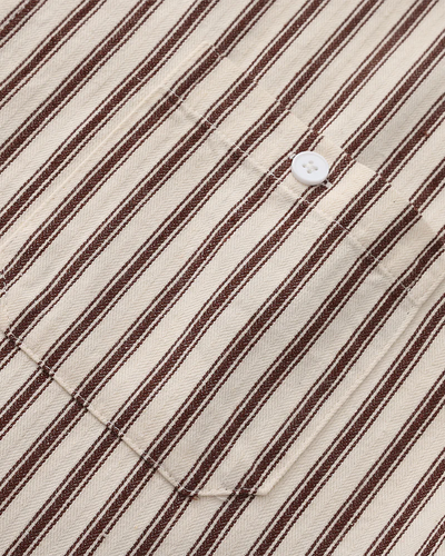 Striped Classic Shirt – Brown