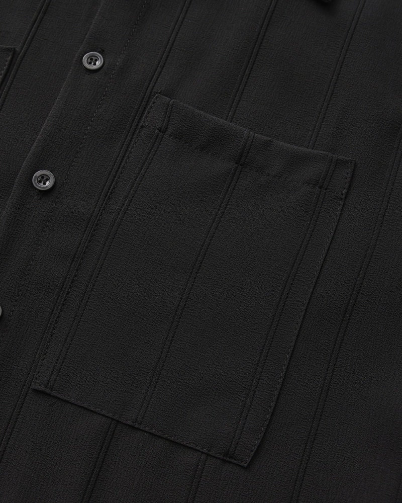 Riviera Textured Shirt - Black