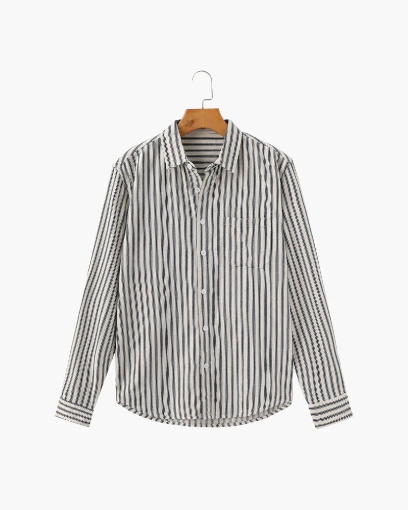 Striped Classic Shirt – Blue