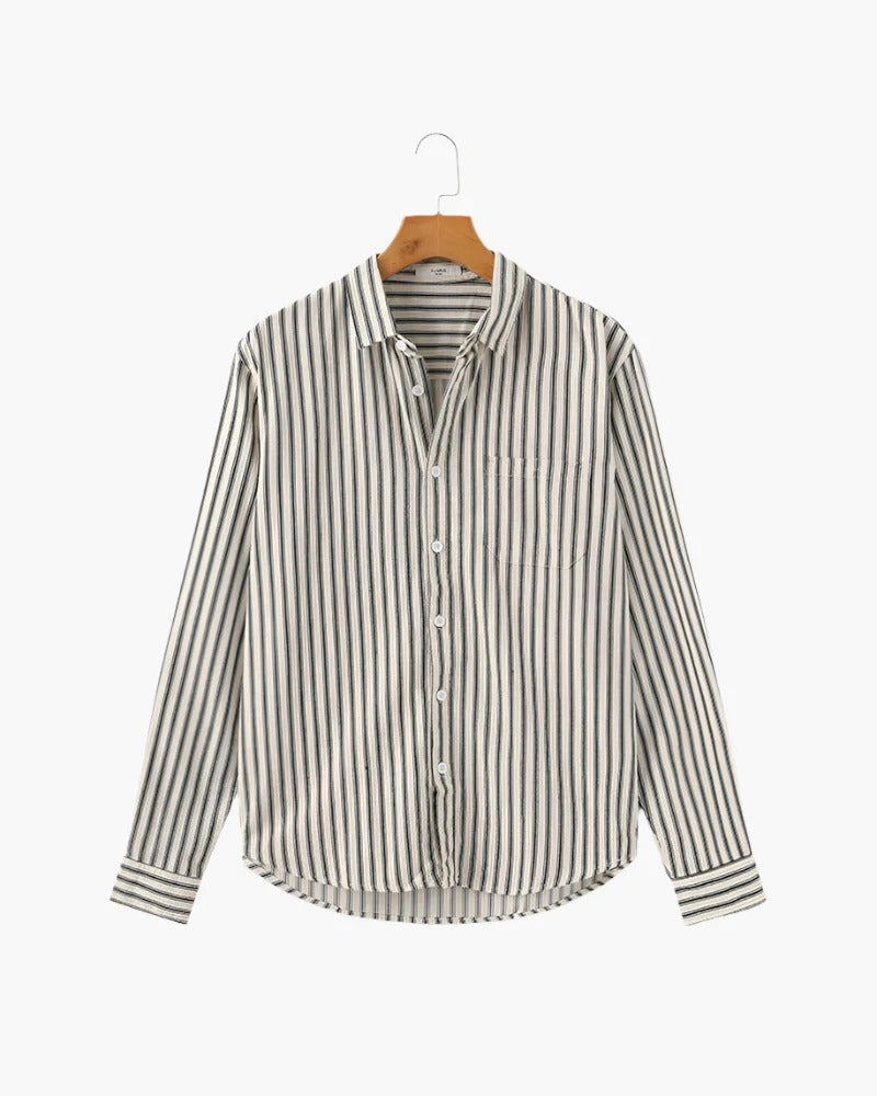 Striped Classic Shirt – Green