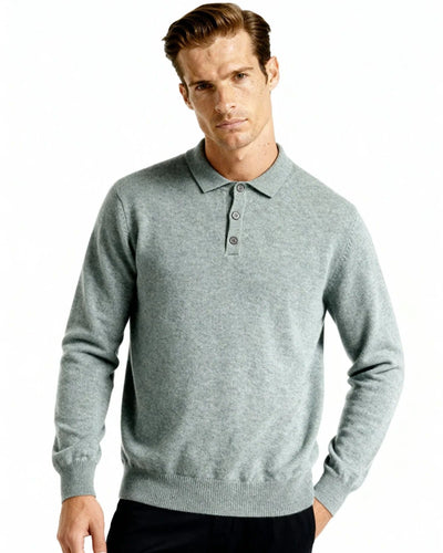 Cashmere Polo Sweater - Green