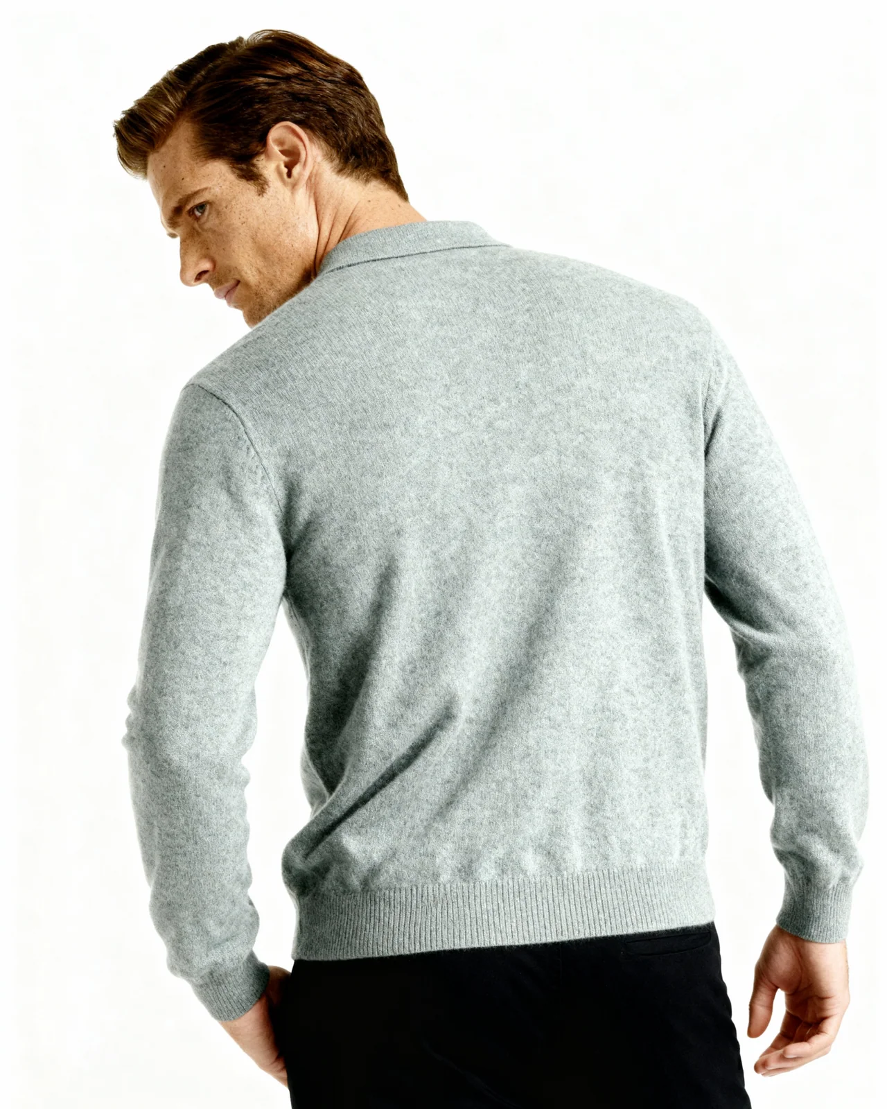 Cashmere Polo Sweater - Green