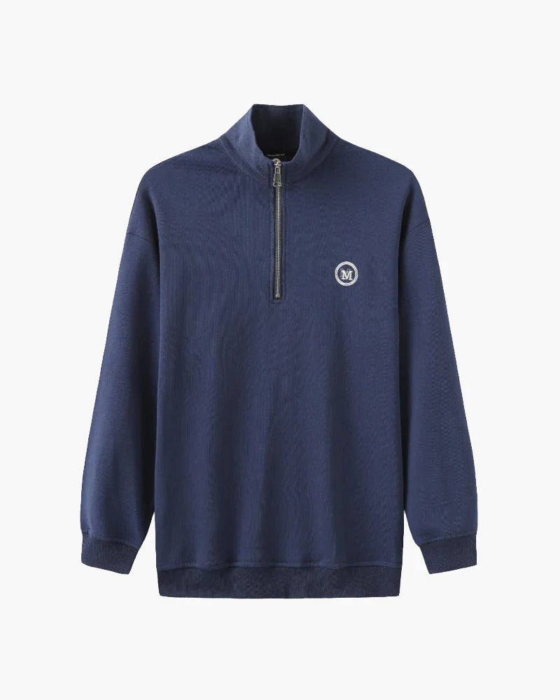 Harbor Quarter-Zip Sweatshirt - Blue